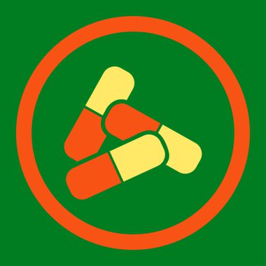 Hapları yuvarlak Raster simgesi