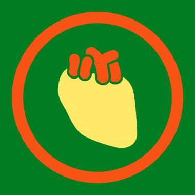 Kalp yuvarlak Raster simgesi