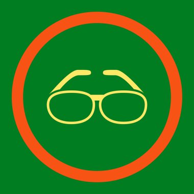 Gözlük yuvarlak Raster simgesi