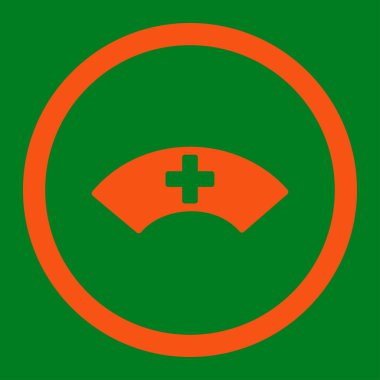 Tıbbi güneşlik yuvarlak Raster simgesi