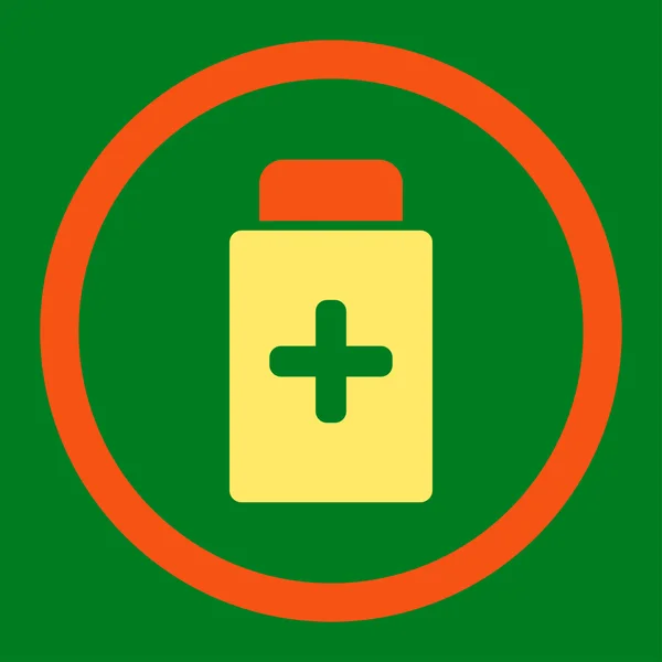 Medication Bottle Rounded Raster Icon — Stock Photo, Image