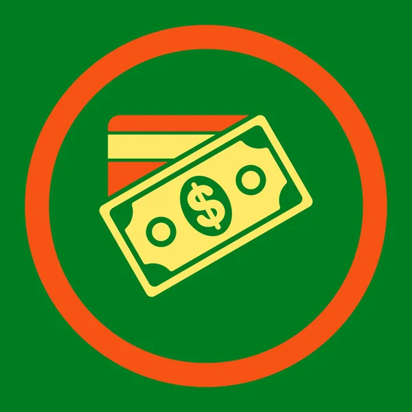 Ikona zaokrąglone rastrowych pieniądze — Zdjęcie stockowe