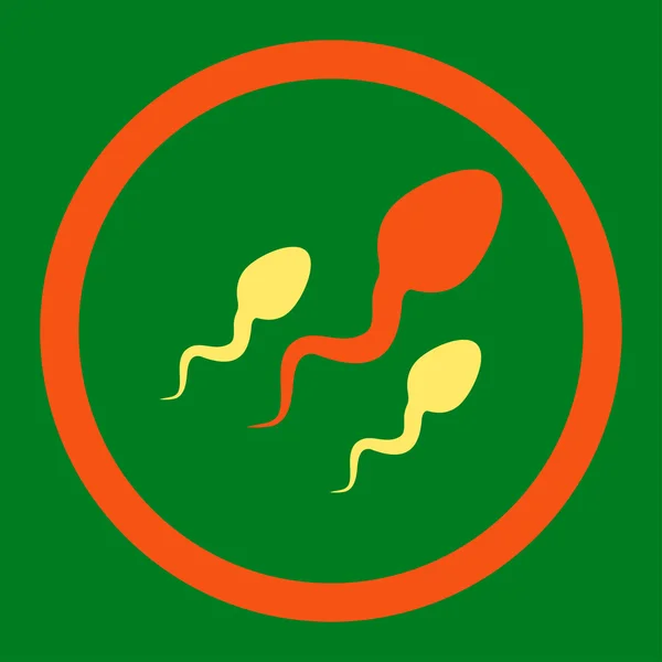 Сперми закруглені растрових значок — стокове фото