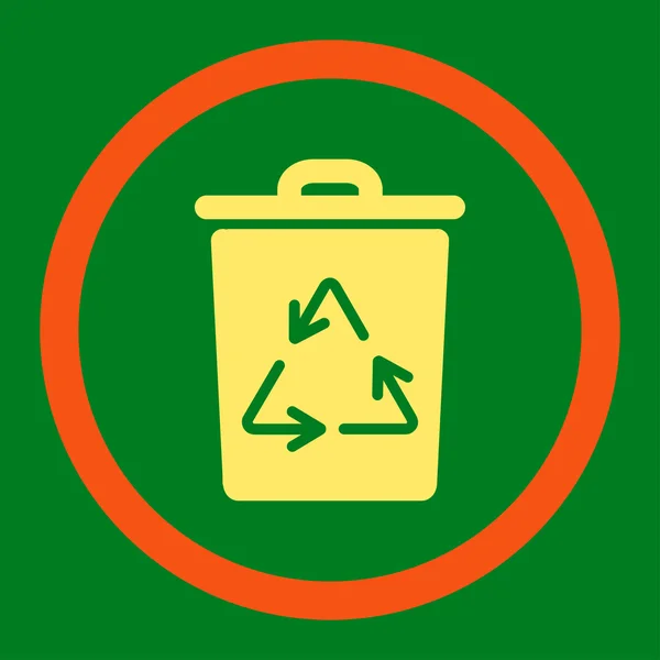 Trash Can Rounded Raster Icon — Stock Photo, Image