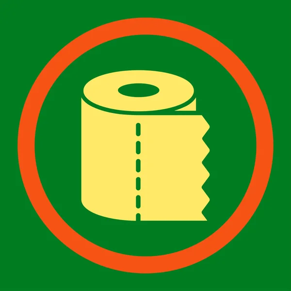 Toalettpapper rulle rundade Raster ikonen — Stockfoto