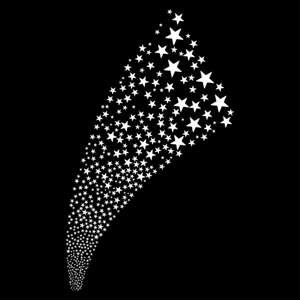 Піротехнічна зірка Салютний потік — стокове фото