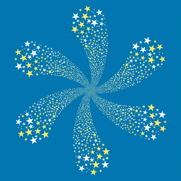 Звездный цветок фейерверков — стоковое фото