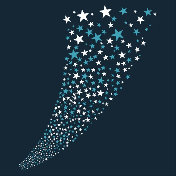 Звездный поток фейерверков — стоковое фото
