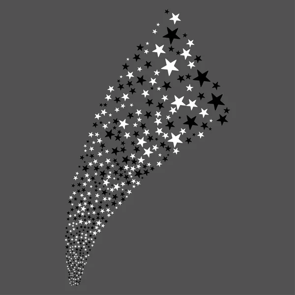 Pyrotechnische Star Fireworks Stream — Stockfoto