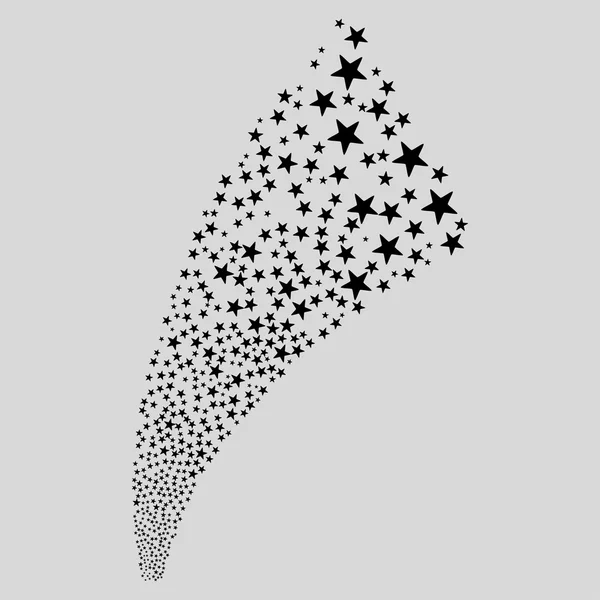 Estrella pirotécnica Salute Stream — Foto de Stock