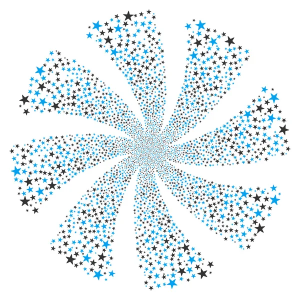 Feuerwerkssternwirbel — Stockfoto