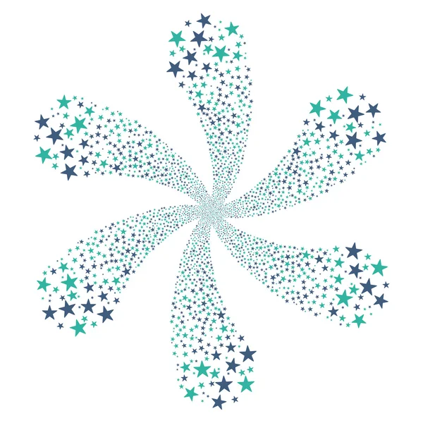 Феєрверк зіркових квітка — стокове фото