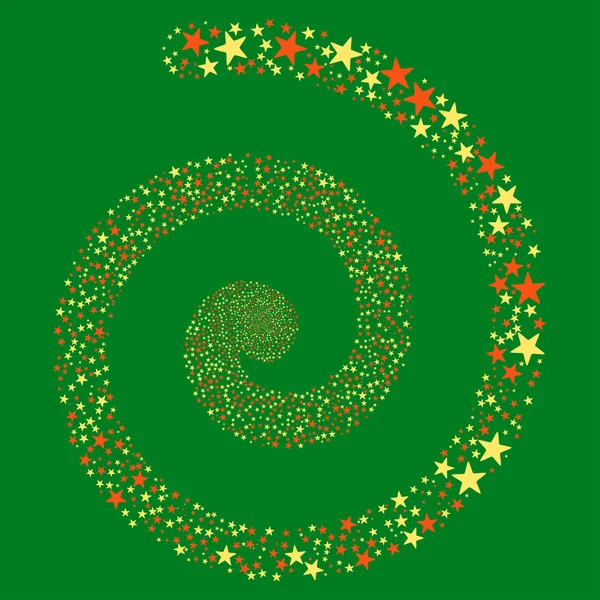 Salute Star Spirale — Image vectorielle