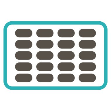 Blister düz simgesi