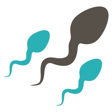 Sperm düz simgesi