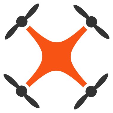 Airdrone düz simgesi