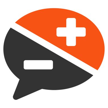 Bağımsız değişkenler düz simgesi