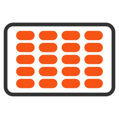 Blister düz simgesi