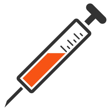 Enjeksiyon düz simgesi