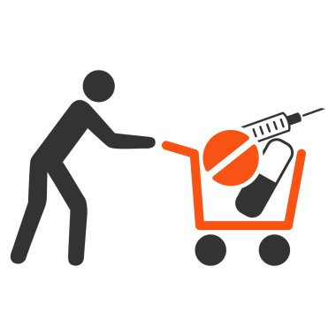 Tıbbi alışveriş simgesi