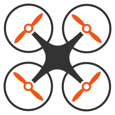 Nanocopter düz simgesi