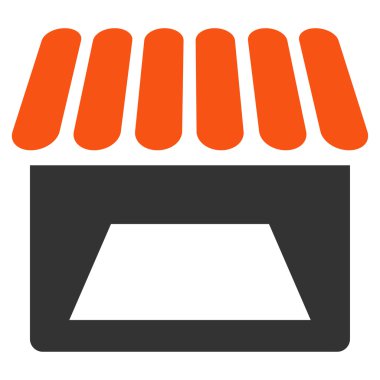 Mağaza düz simgesi