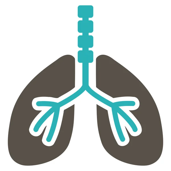 呼吸システムのアイコン — ストックベクタ