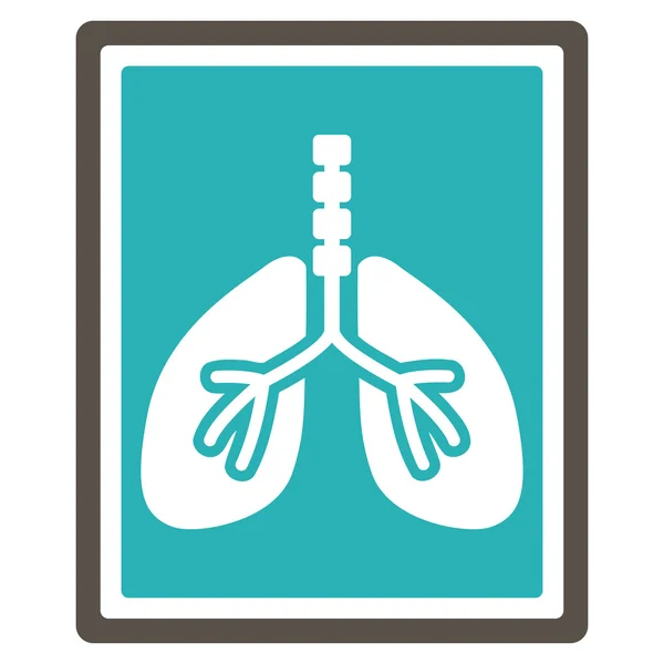 Lungs X-Ray Photo Icon — Stock Vector