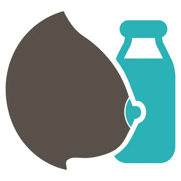 Moeder melk pictogram — Stockvector