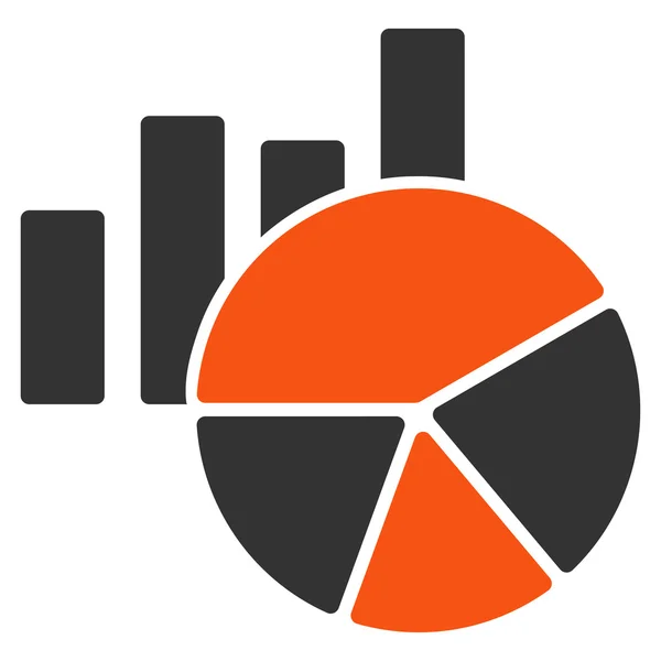 Gráficos ícone plano — Vetor de Stock