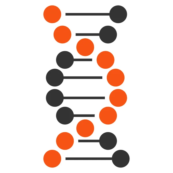 DNA Ikony płaski — Wektor stockowy