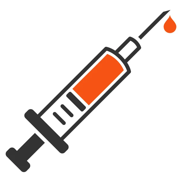 予防接種フラット アイコン — ストックベクタ
