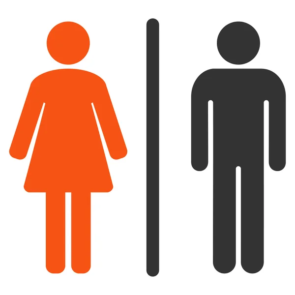 WC Flat pictogram — Stockvector