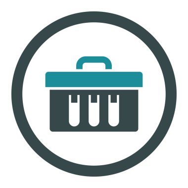 Analiz yuvarlak vektör simgesi