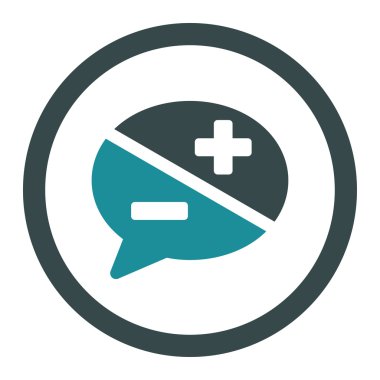 Bağımsız değişkenler yuvarlak vektör simgesi