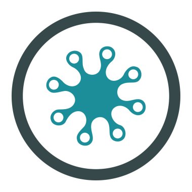 Axenic yuvarlak vektör simgesi