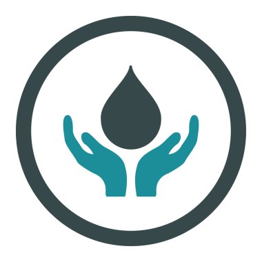 Kan bağışı yuvarlak vektör simgesi