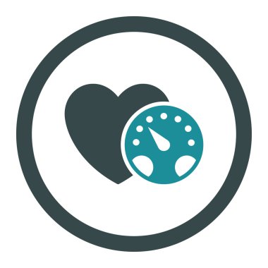 Tansiyon ölçer yuvarlak vektör simgesi