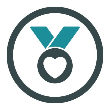 Sadaka madalya yuvarlak vektör simgesi