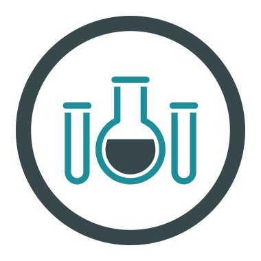 Kimyasal damarları yuvarlak vektör simgesi