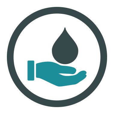 Bağış kan yuvarlak vektör simgesi