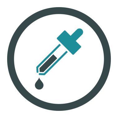 Damlalık yuvarlak vektör simgesi