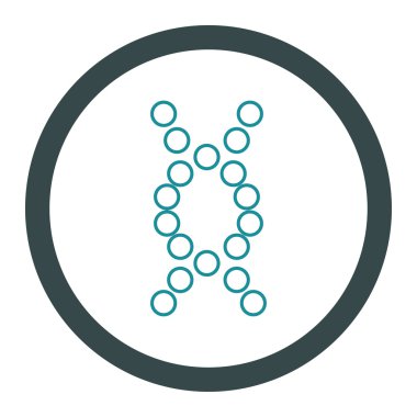 Genom yuvarlak vektör simgesi