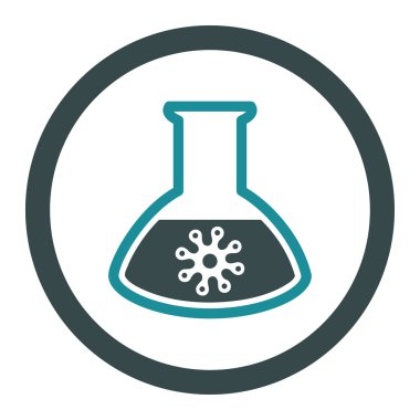 Enfeksiyon konteyner yuvarlak vektör simgesi