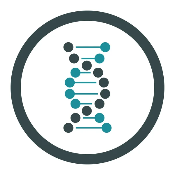 Icône vectorielle arrondie d'ADN — Image vectorielle