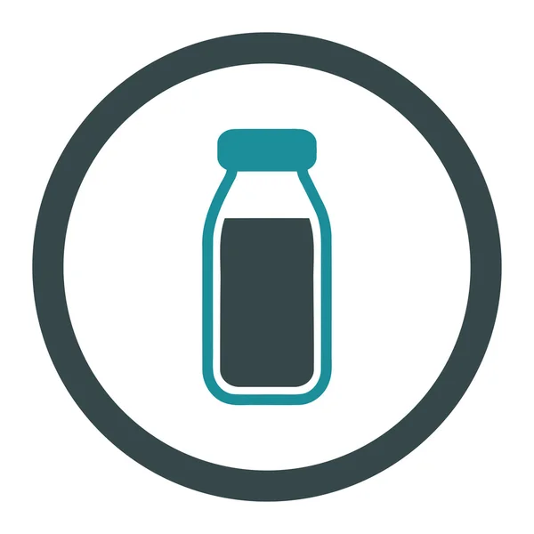 Πλήρη μπουκάλι στρογγυλεμένες διάνυσμα εικονίδιο — Διανυσματικό Αρχείο