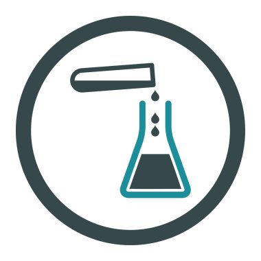 Sıvı transfüzyonu yuvarlak vektör simgesi