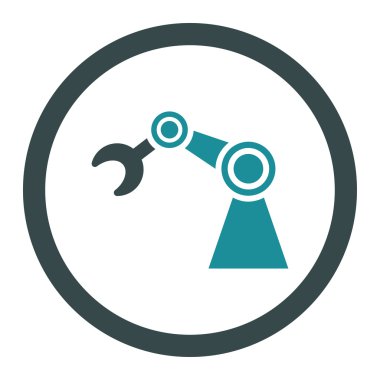 Manipülatör yuvarlak vektör simgesi