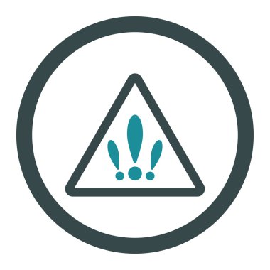 Birden fazla sorun yuvarlak vektör simgesi