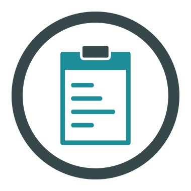 Pad metin yuvarlak vektör simgesi